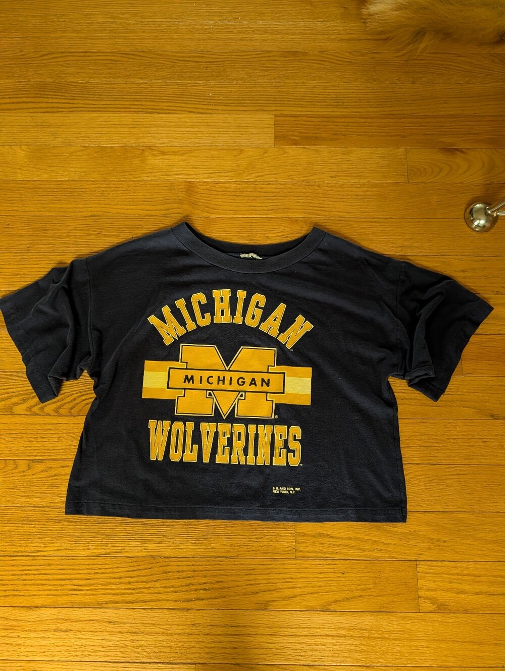 Vintage 80s Michigan Wolverines Spirit Jersey Slouchy Oversized Tshirt Colligate